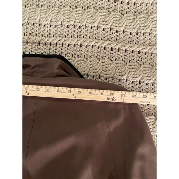 Gallery Petite Brown Coat REMOVEABLE LINING WOMEN'SSZ  PM Polyester/Acrylic Blen - Picture 14 of 14